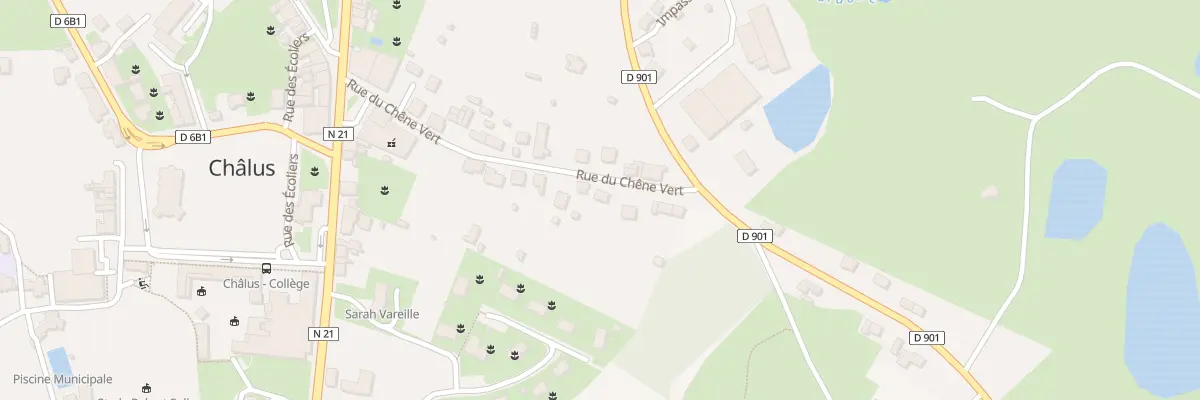 Plan du 7 Rue du Chêne Vert à Châlus