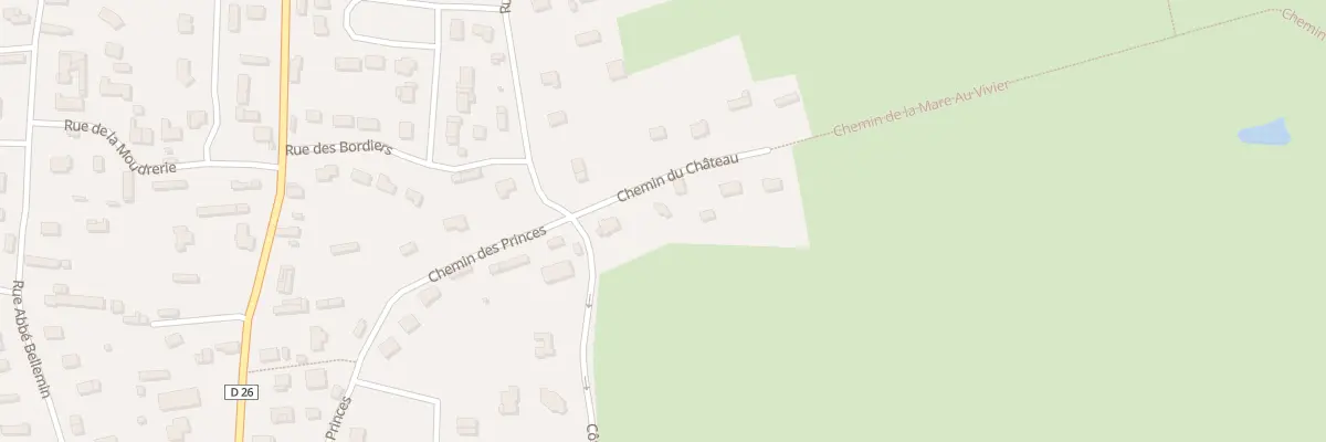 Plan du 4 Che du Château à La Saussaye
