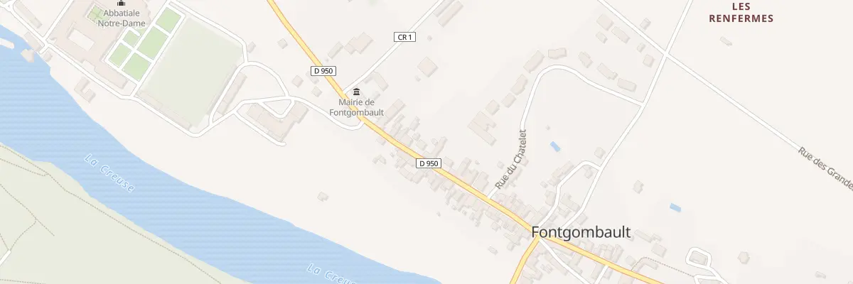 Plan du 24 Rue de l’Abbaye à Fontgombault