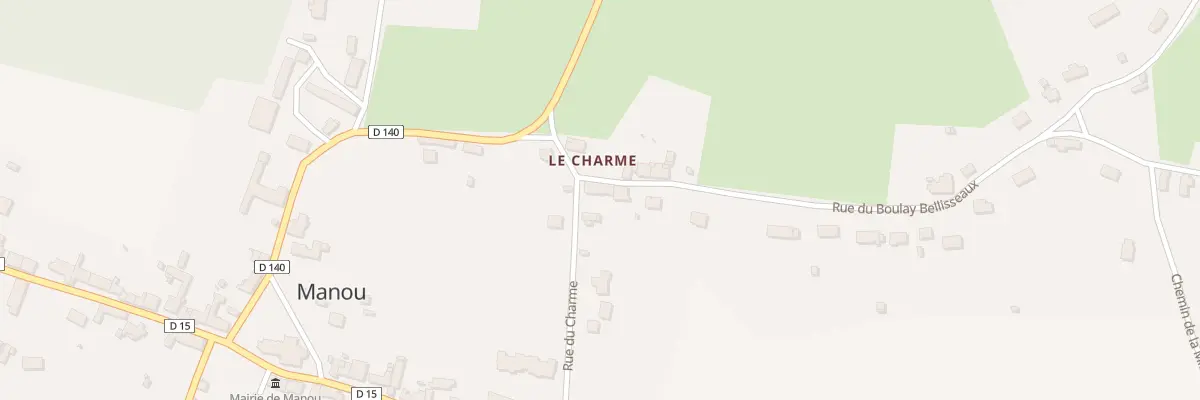 Plan du 2 Rue du Charme à Manou