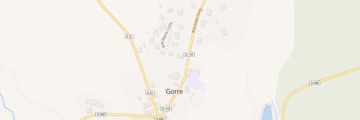 Plan du 1 Rue Marie Curie à Gorre