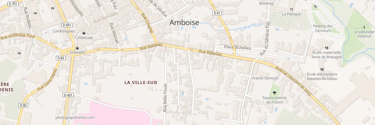 Plan du 2T Rue Destouches à Amboise
