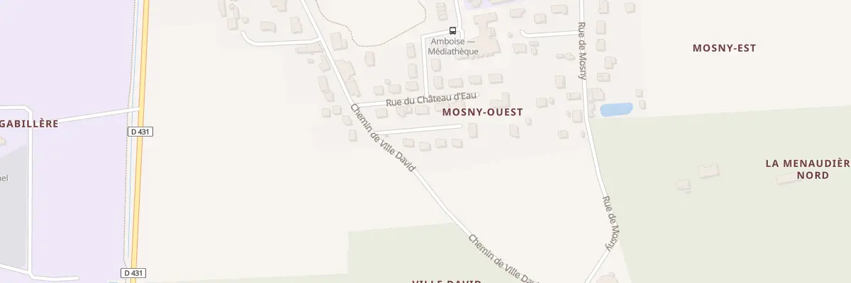 Plan du 2 All du Clos de Mosny à Amboise