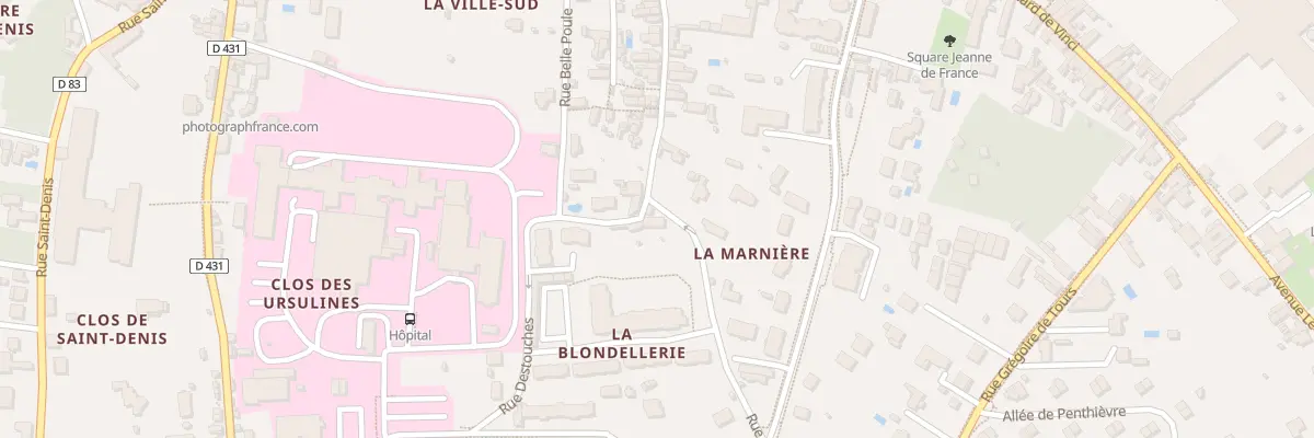 Plan du 2 Rue de Mosny à Amboise