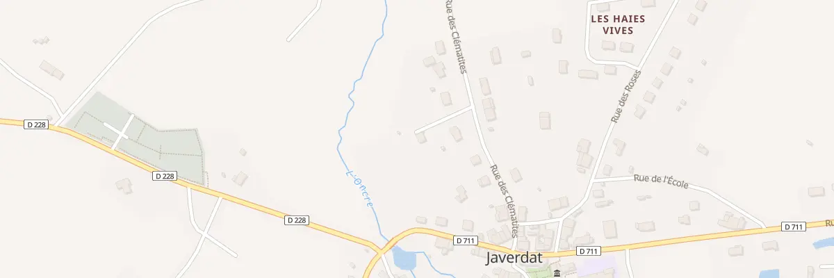 Plan du 10 Rue des Clématites à Javerdat