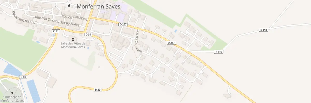 Plan du 110 Rue du Couchant à Monferran-Savès