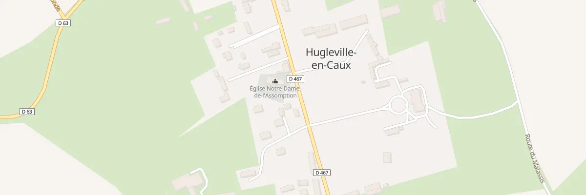Plan du 611 Rte du Bourg à Hugleville-en-Caux