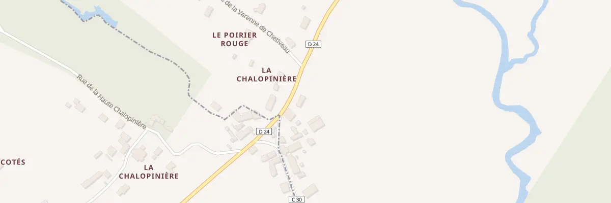 Plan du 386 La Chalopiniere à Azé
