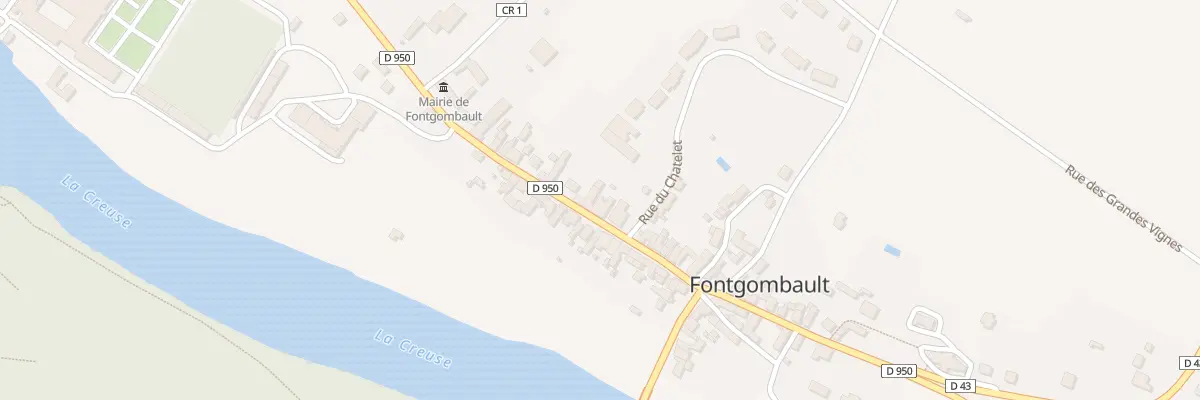 Plan du 14 Rue de l’Abbaye à Fontgombault