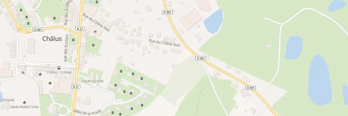Plan du 1 Rue du Chêne Vert à Châlus