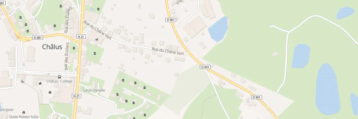 Plan du 1B Rue du Chêne Vert à Châlus