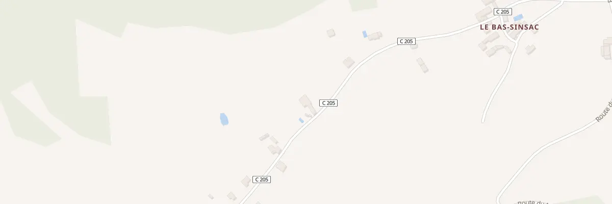 Plan du Bas Sinsac à Nanthiat