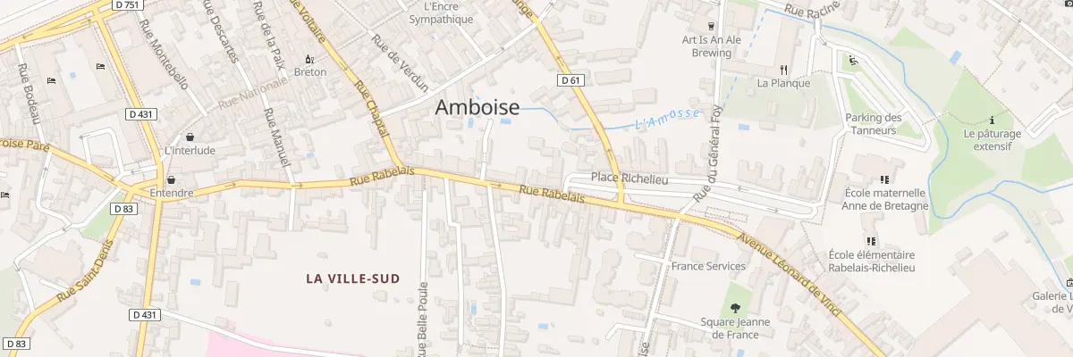 Plan du 29T Rue Rabelais à Amboise