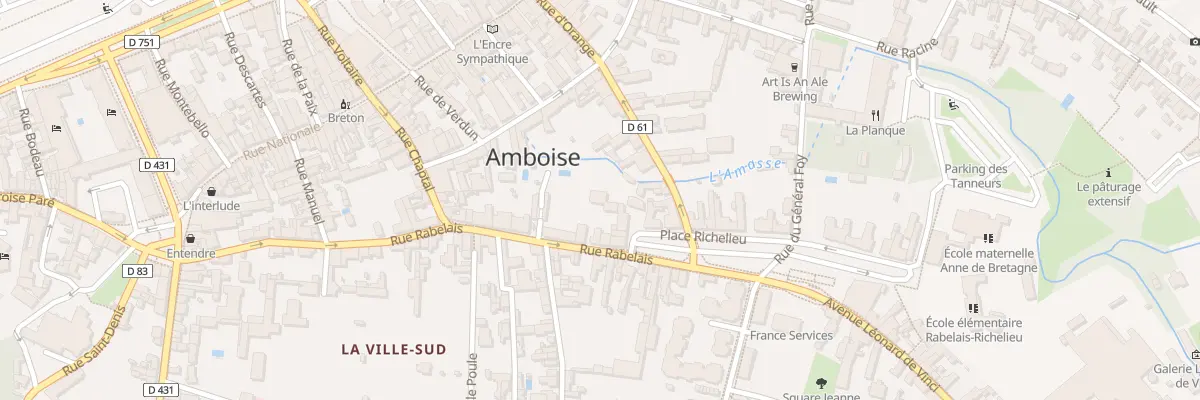 Plan du 29 Rue Rabelais à Amboise