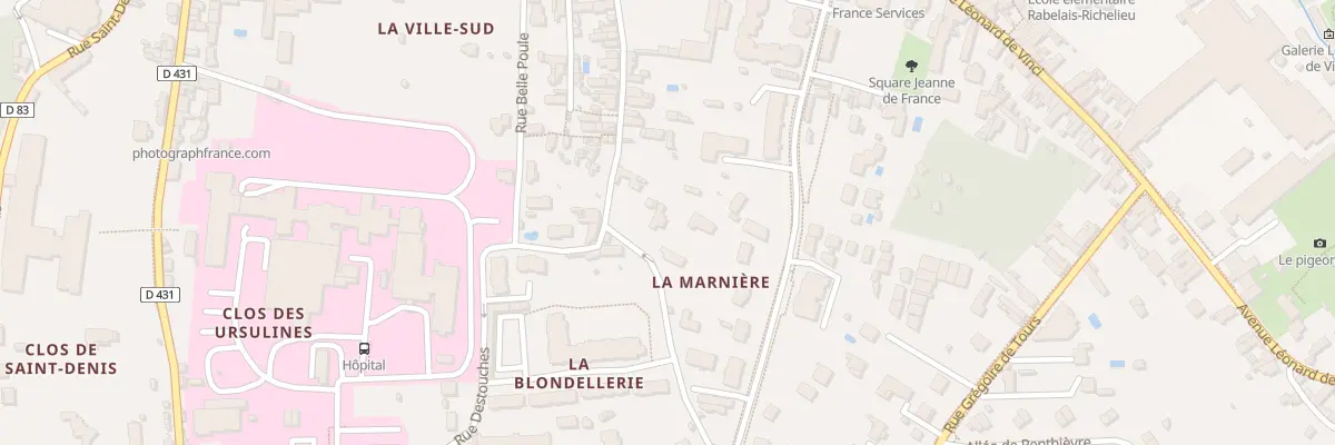 Plan du 9 Rue de Mosny à Amboise