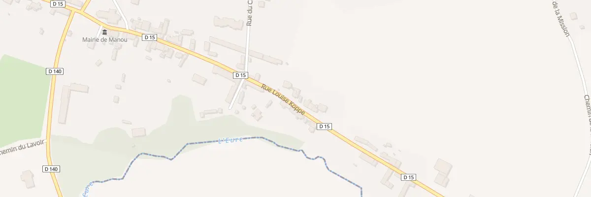Plan du 25 Rue Louise Koppe à Manou
