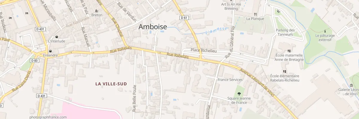 Plan du 64 Rue Rabelais à Amboise