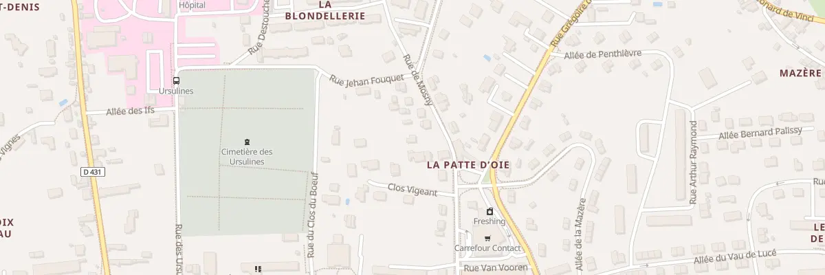 Plan du 24 Rue de Mosny à Amboise
