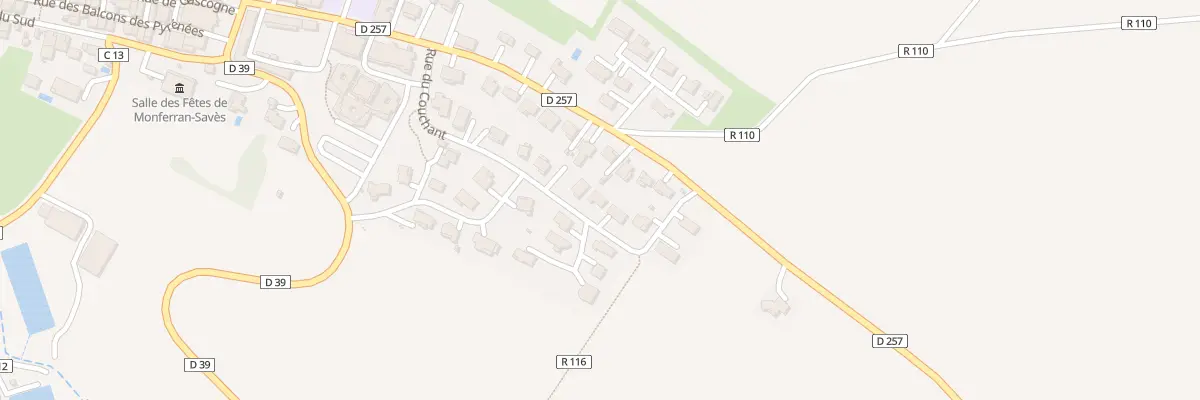 Plan du 222 Rue du Couchant à Monferran-Savès