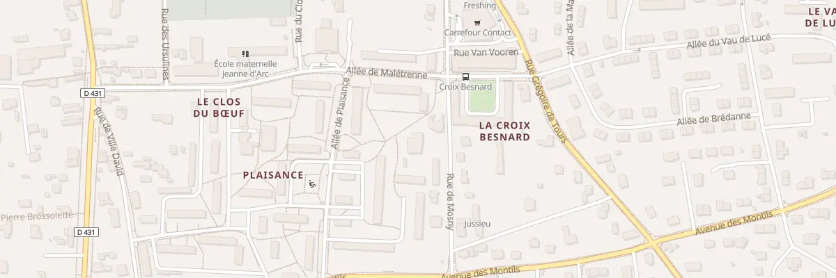 Plan du 44 Rue de Mosny à Amboise