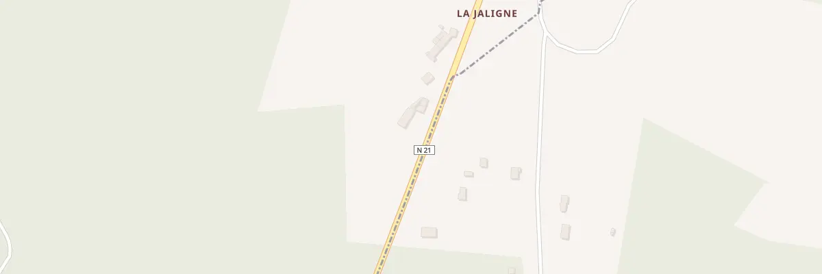 Plan du 5810 La Jaligne à Châlus