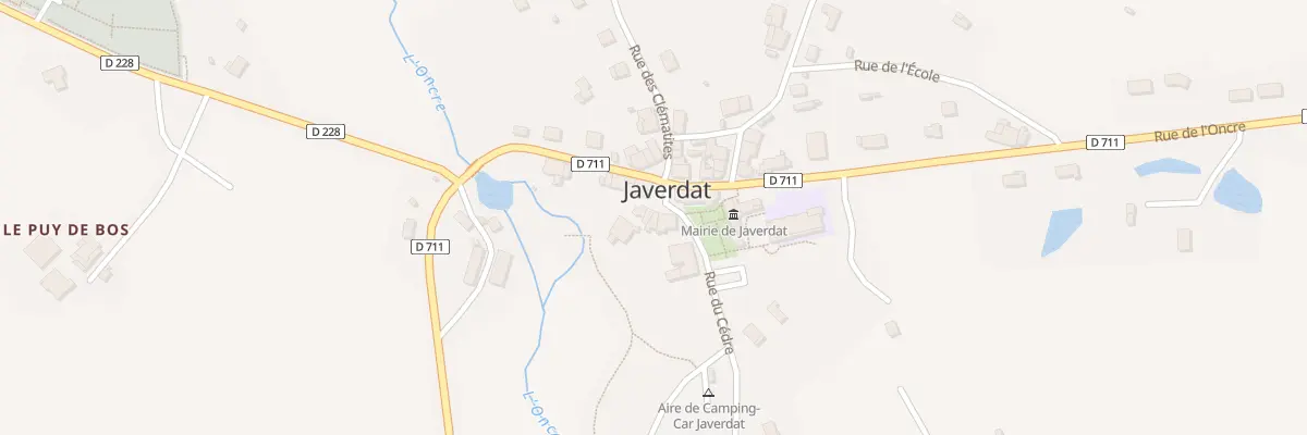 Plan du 2 Pl de l’Eglise à Javerdat