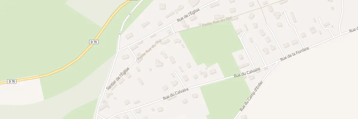 Plan du 2 Rue du Calvaire à Thil-Manneville