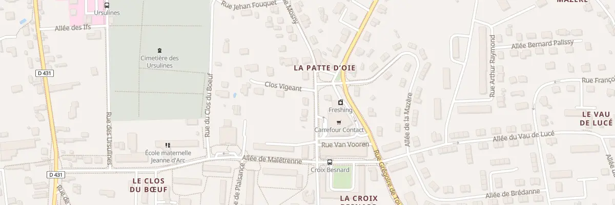 Plan du 34 Rue de Mosny à Amboise