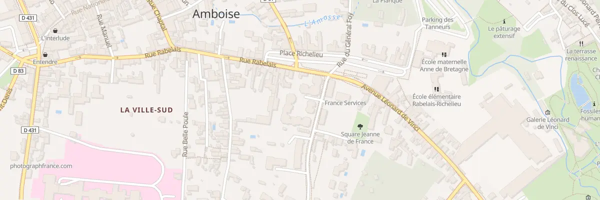 Plan du 5 Rue Cardinal G d’Amboise à Amboise