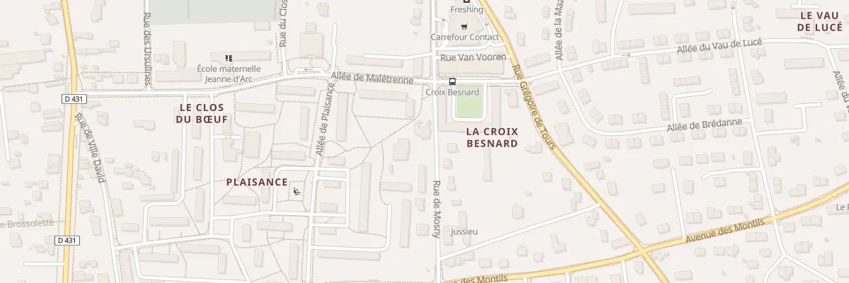 Plan du 42 Rue de Mosny à Amboise