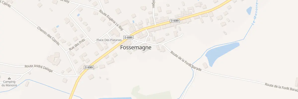 Plan du 8 Pl de l’Eglise Saint Astier à Fossemagne