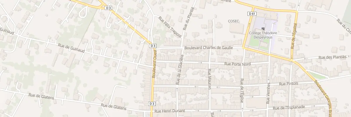 Plan du 62 Rue Porte Nord à Beaumont-de-Lomagne