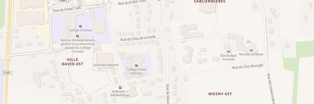 Plan du 84 Rue de Mosny à Amboise
