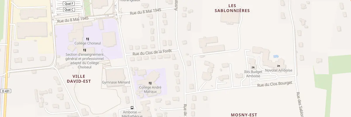 Plan du 30 All du Clos de la Forêt à Amboise