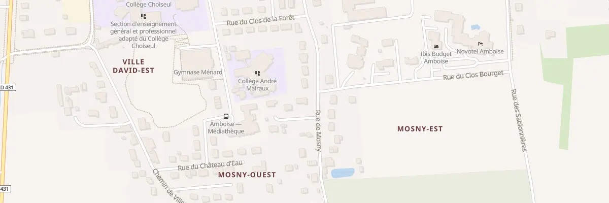 Plan du 92 Rue de Mosny à Amboise
