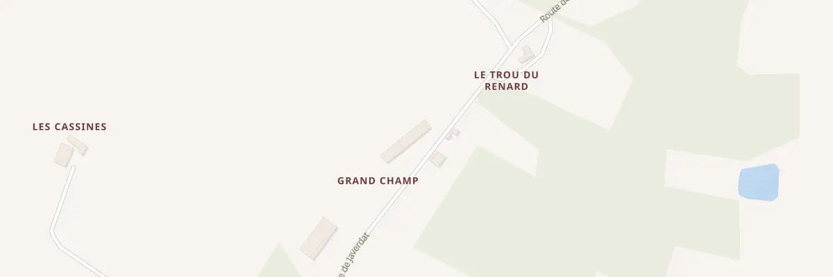 Plan du 5100 Les Grands Champs à Javerdat