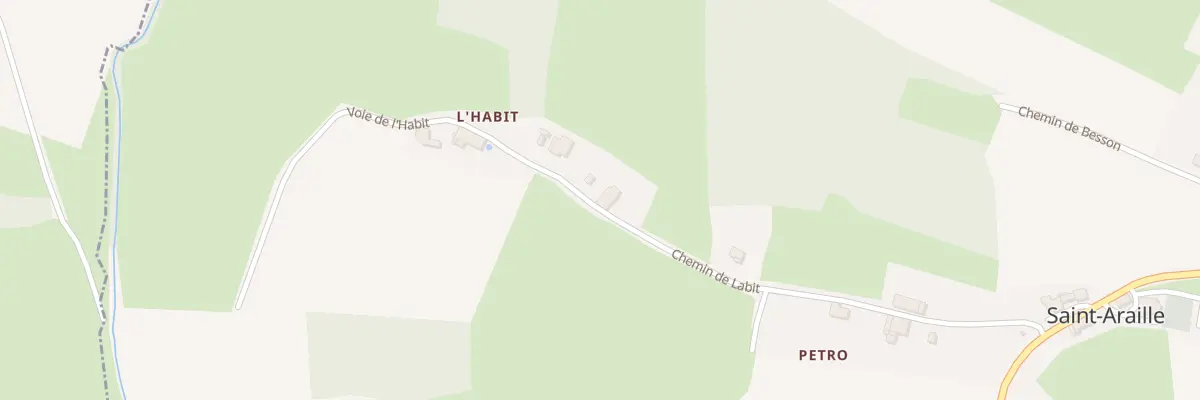 Plan du 7 Besson à Saint-Araille