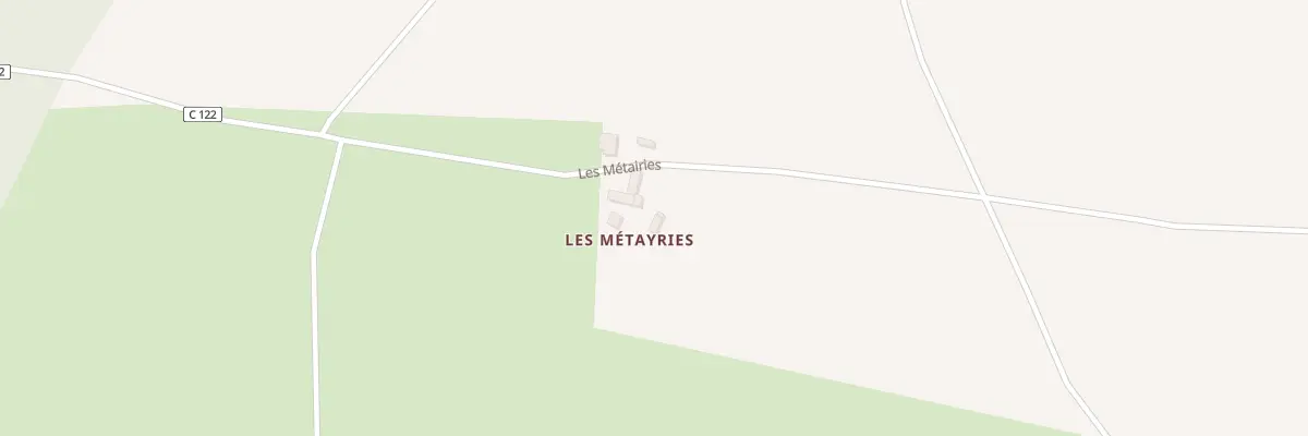 Plan du 283 Les Métayries à Betz-le-Château