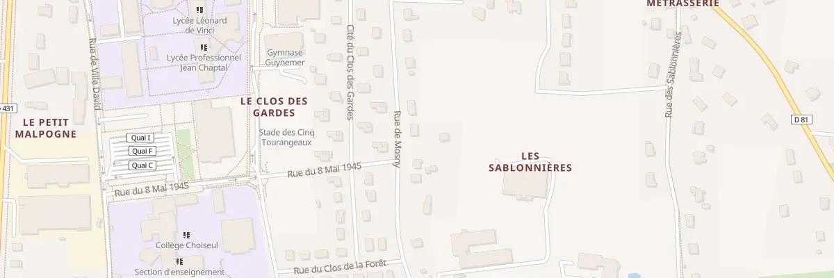 Plan du 97 Rue de Mosny à Amboise