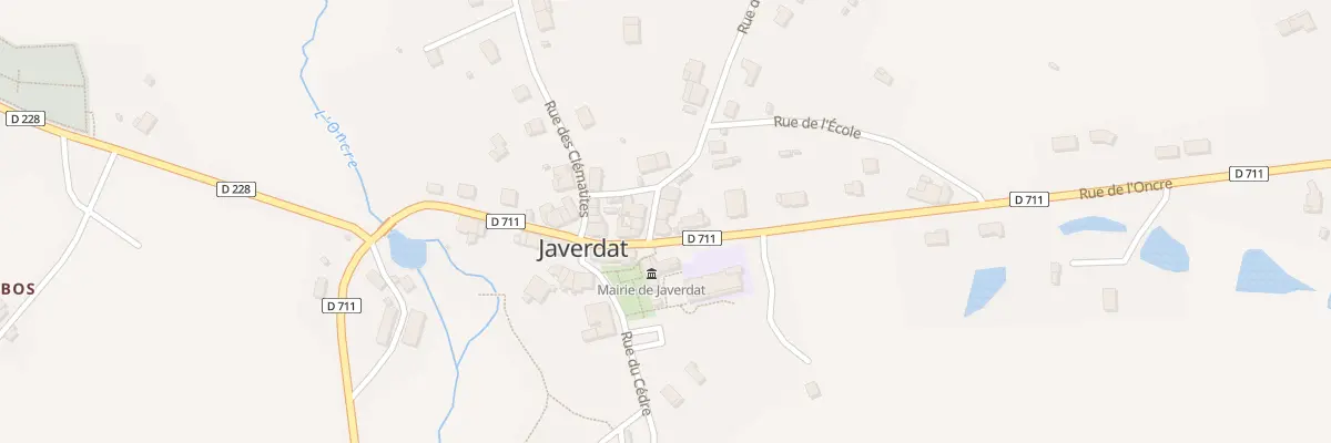 Plan du 1 Rue des Roses à Javerdat