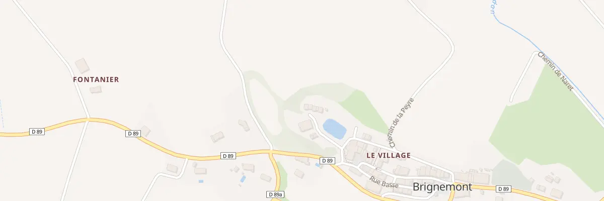 Plan du Village à Brignemont