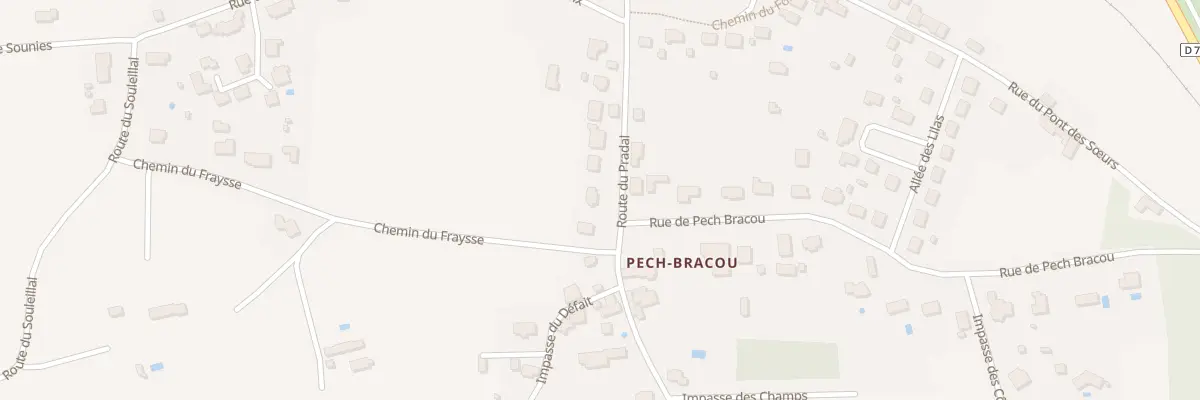 Plan du 274 Rte du Pradal à Siorac-en-Périgord