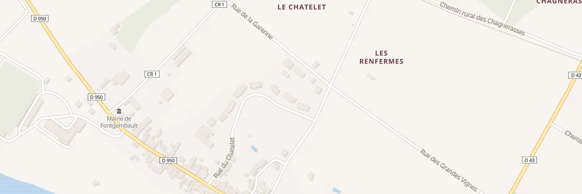 Plan du 23 Rue du Chatelet à Fontgombault