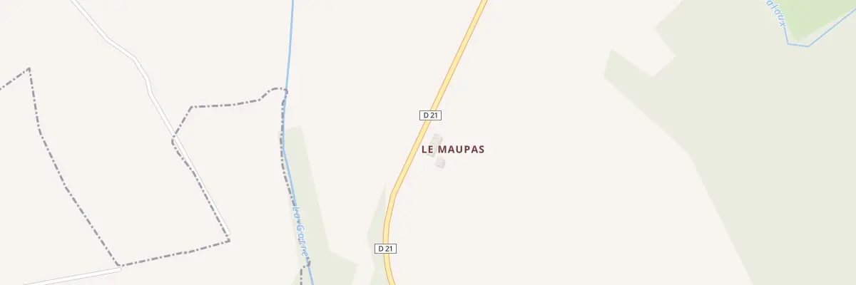 Plan du 1 Le Maupas à Gorre