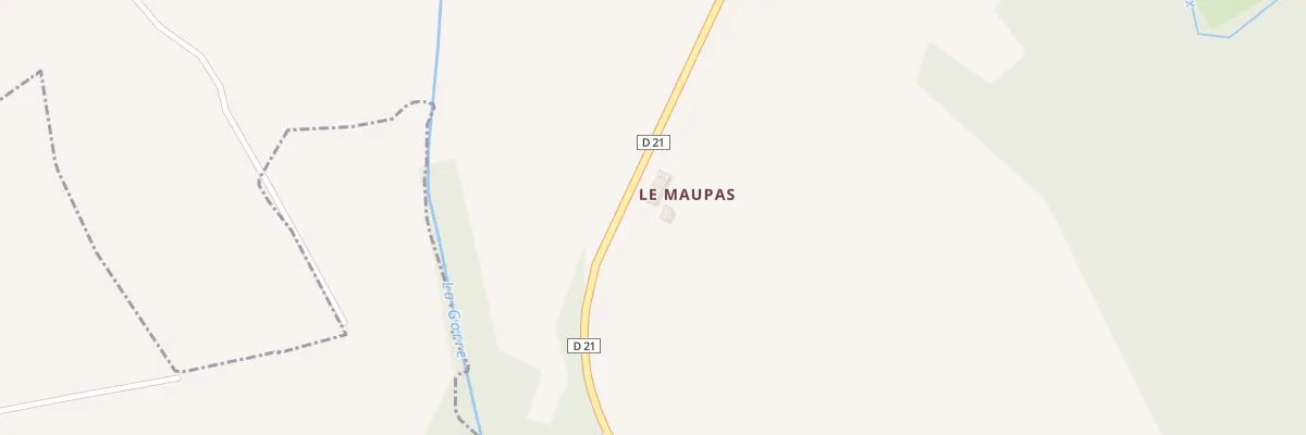 Plan du 3 Le Maupas à Gorre