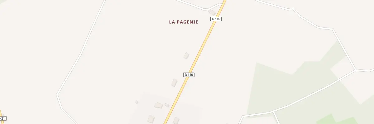 Plan du 7 La Pagenie à Gorre