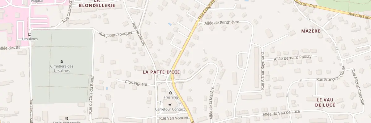 Plan du 37 Rue Grégoire de Tours à Amboise