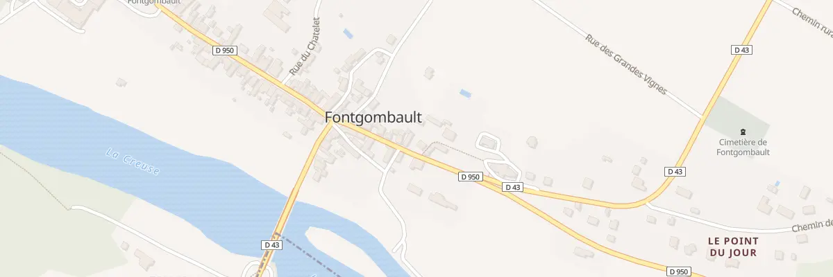 Plan du 15 Rue du Blanc à Fontgombault