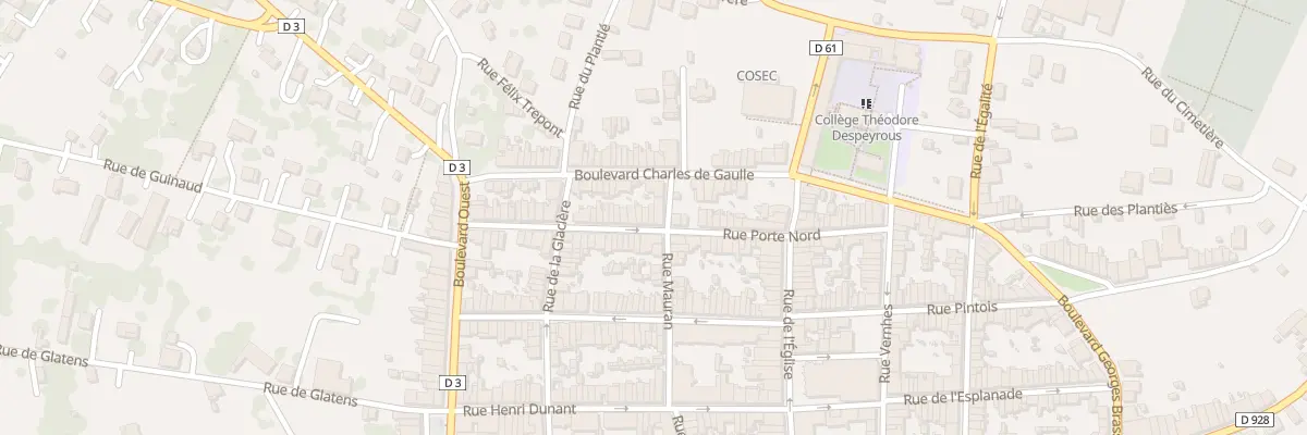 Plan du 40 Rue Porte Nord à Beaumont-de-Lomagne