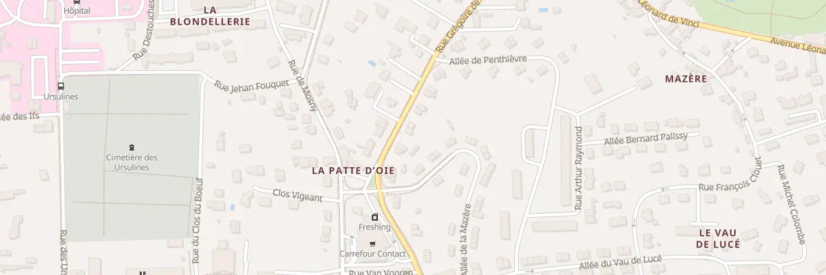Plan du 35 Rue Grégoire de Tours à Amboise